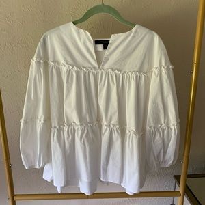 Marc New York white babydoll top